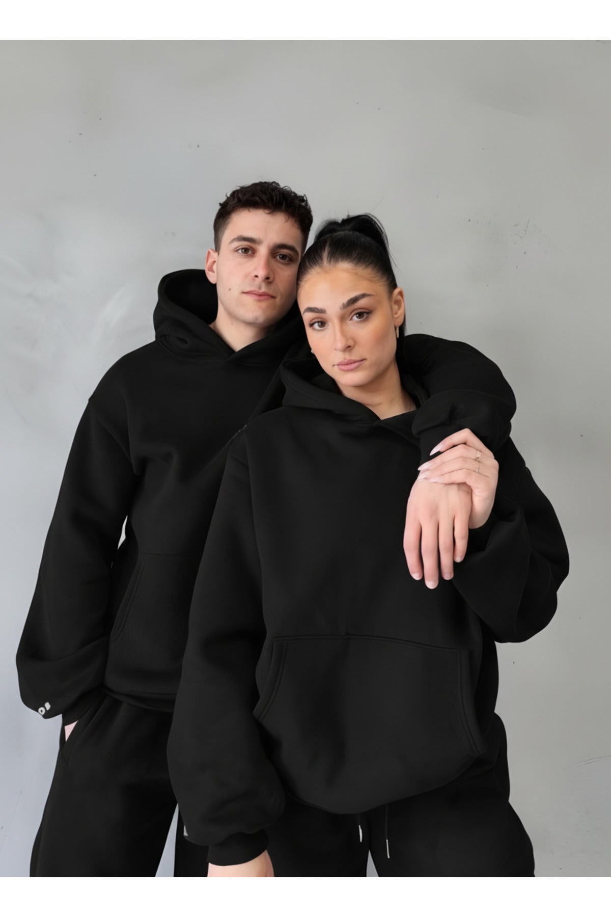 Unisex Çi̇ftleri̇n Kullanimina Uygun 3 İ̇pli̇k Eşofman Takimi (tekli̇) - Siyah - 3
