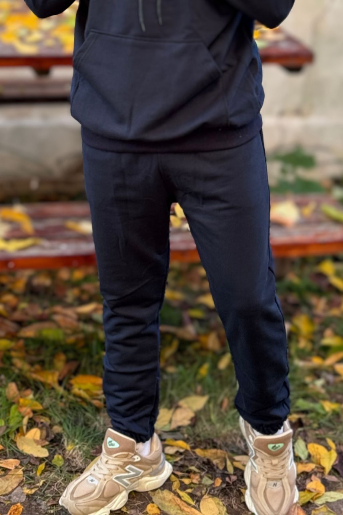 Erkek Beli Lastikli Cepli 3 İ̇plik Eşofman Altı Jogger - laci - 3