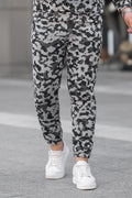 Erkek Bol Kesim Oversize 3 İ̇plik İ̇çi Pamuklu Şardonlu Lastikli Paça Jogger Kışlık Eşofman Altı - Kamuflaj - 1