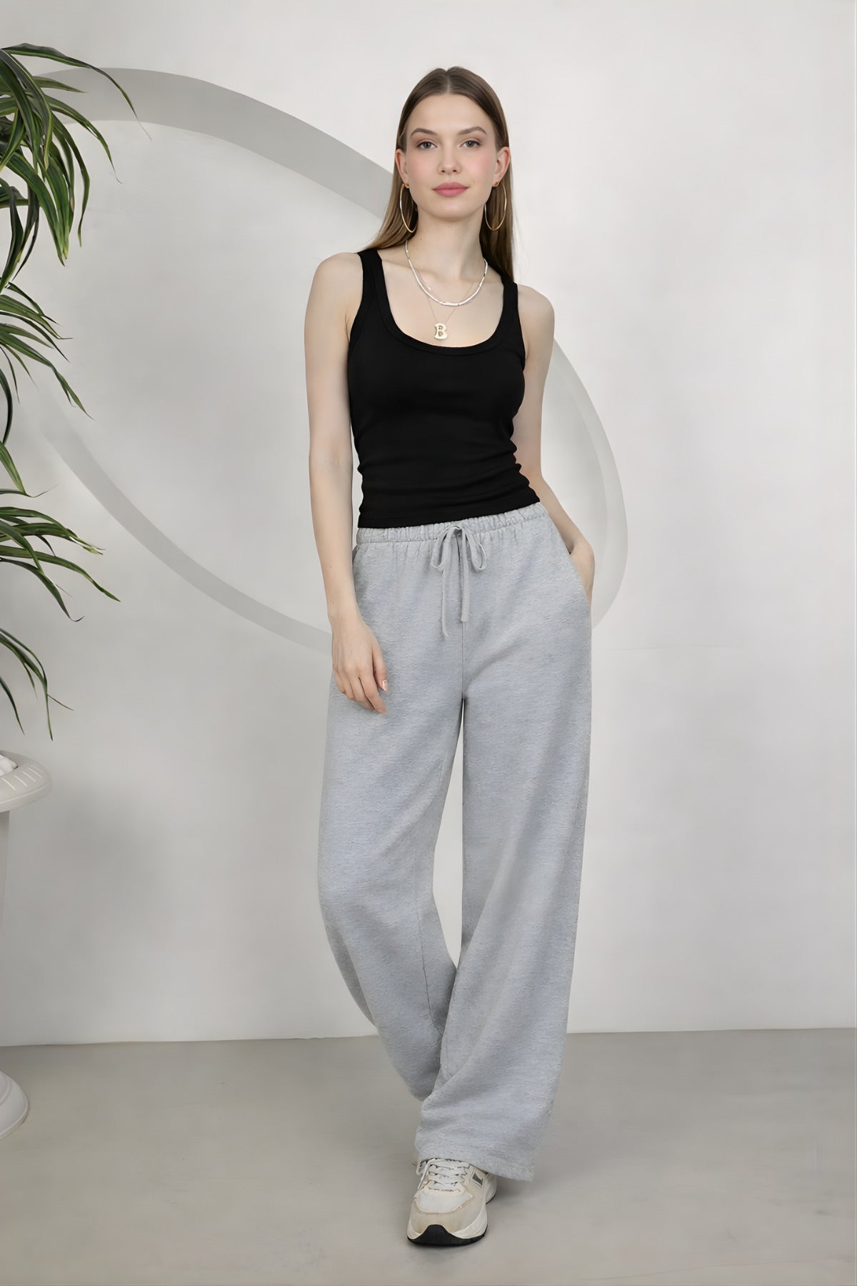 Kadin Fi̇ti̇lli̇ Kalin Askili Esnek Body Atlet - Siyah - 1
