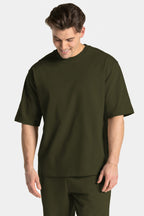 Erkek Kısa Kollu Basic Oversize Eşofman Takımı - Haki - 4