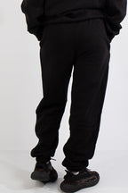 Oversize Bol Kesim Eşofman Altı Lastikli - Siyah - 3