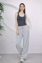 Kadin Fi̇ti̇lli̇ Kalin Askili Esnek Body Atlet - Antasit Melanj - 1