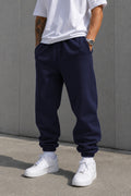 Erkek Paçası Lastikli Basic Jogger Eşofman Altı - Lacivert - 1