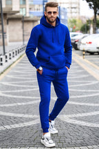 Erkek Kapşonlu Basic Eşofman Takımı - SAKS - 2