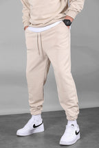 Bej Erkek Basic Regular Fit Erkek Eşofman Altı - Bej - 2