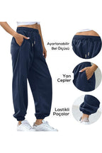 Kadın Lacivert/navyblue Jogger Eşofman Altı - Lacivert - 4