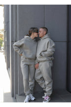 Unisex 3 İ̇pli̇k Şardonlu Çi̇ftleri̇n Kullanimina Uygun Jogger Eşofman Takimi (tekli̇) - Gri Melanj - 2