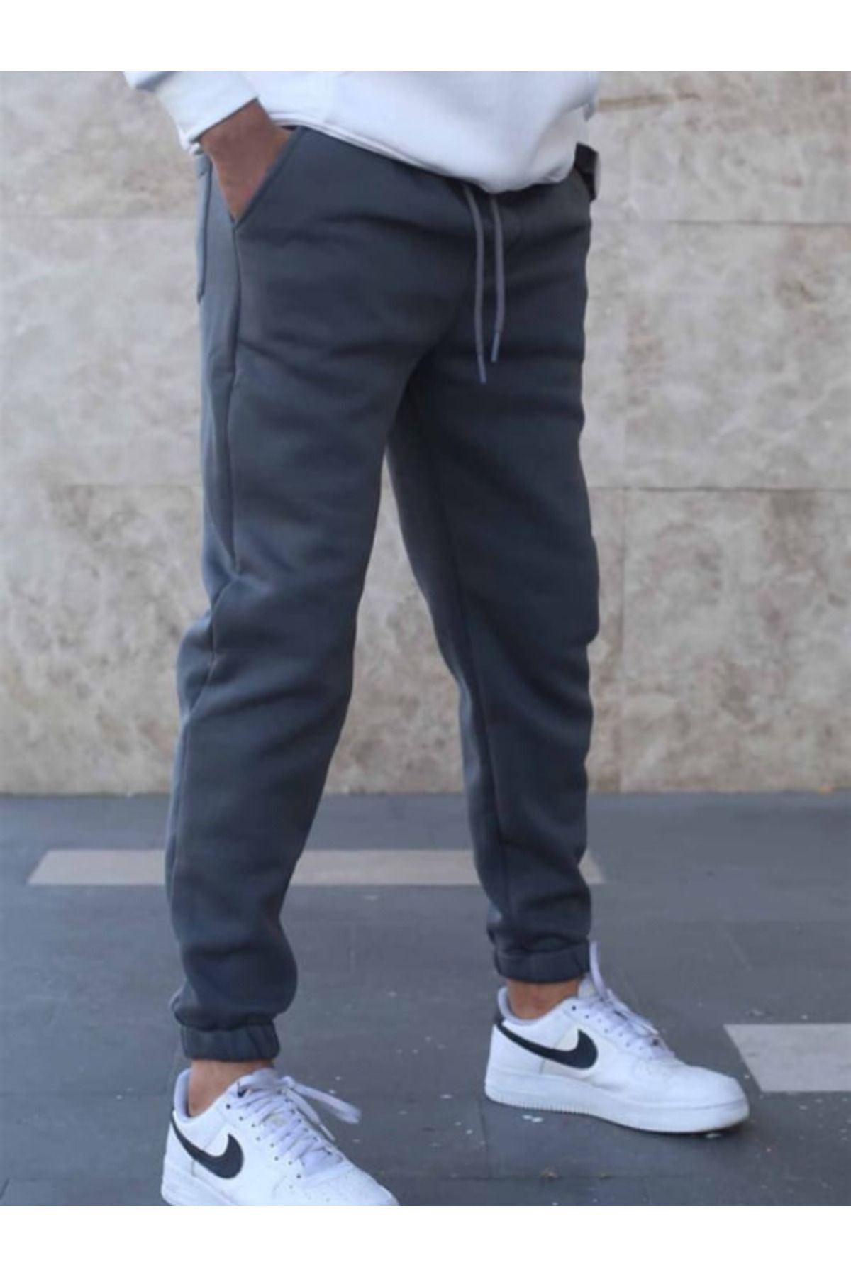 Unisex Füme Ob Comfort Eşofman Altı - Füme Antrasit - 2