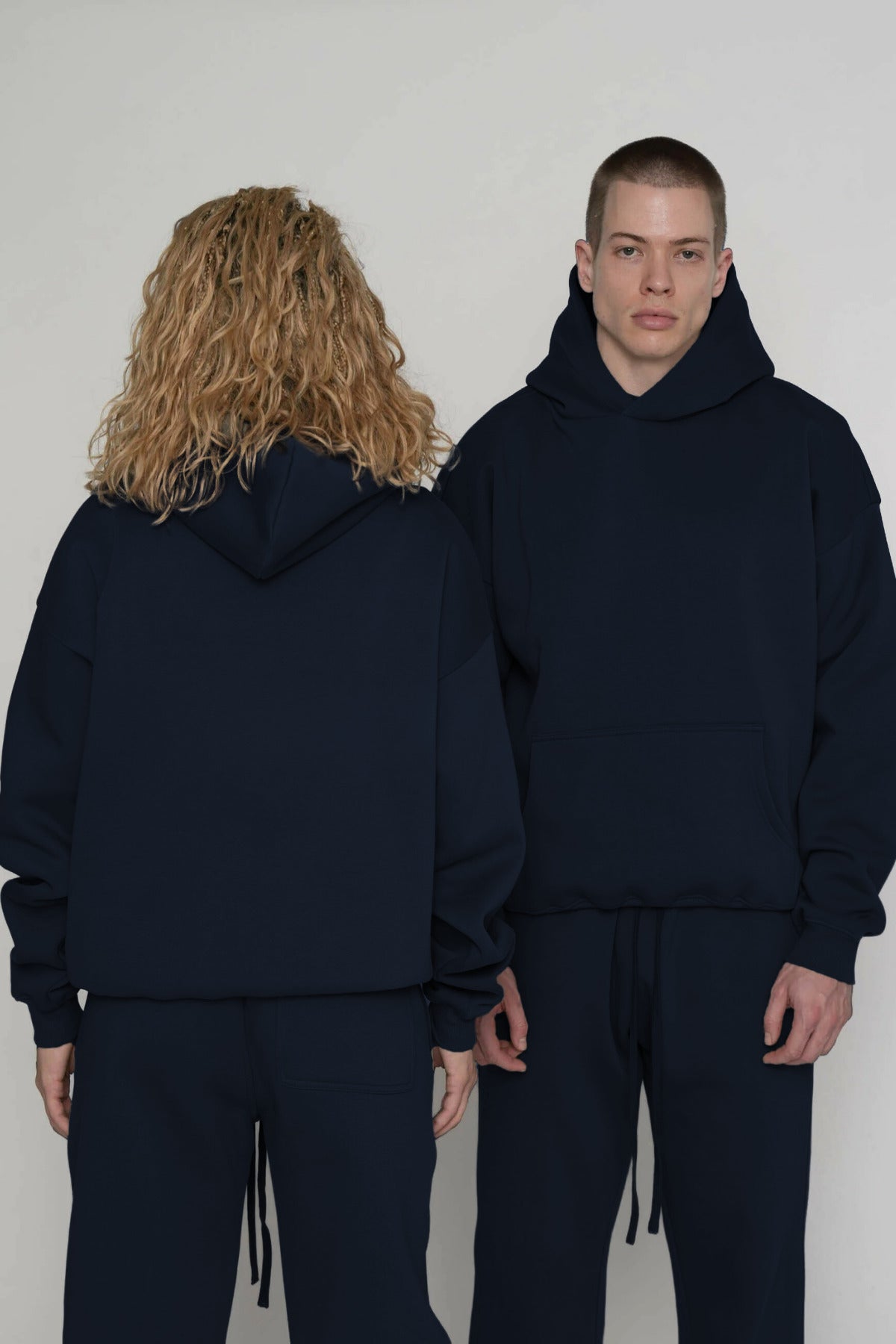 Unisex 3 İ̇pli̇k Şardonlu Çi̇ftleri̇n Kullanimina Uygun Eşofman Takimi (tekli̇) - Lacivert - 2