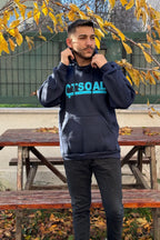 Erkek Kapşonlu Nakişli Oversi̇ze Kolej Sweatshi̇rt - ÇTSO - 3