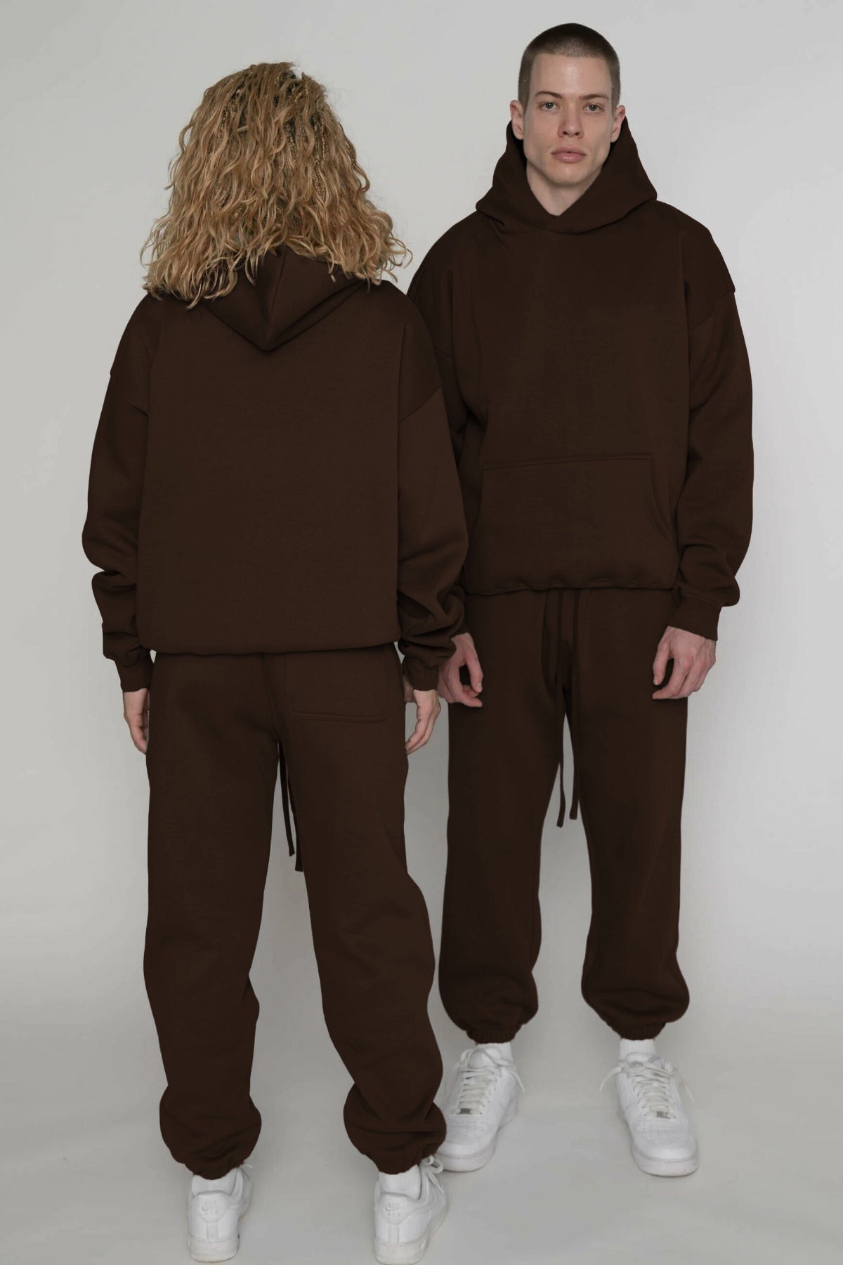 Unisex 3 İ̇pli̇k Şardonlu Çi̇ftleri̇n Kullanimina Uygun Eşofman Takimi (tekli̇) - Kahverengi - 4