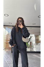 Kadin 3i̇pli̇k Şardonlu Premi̇um Eşofman Takimi - Füme - 3