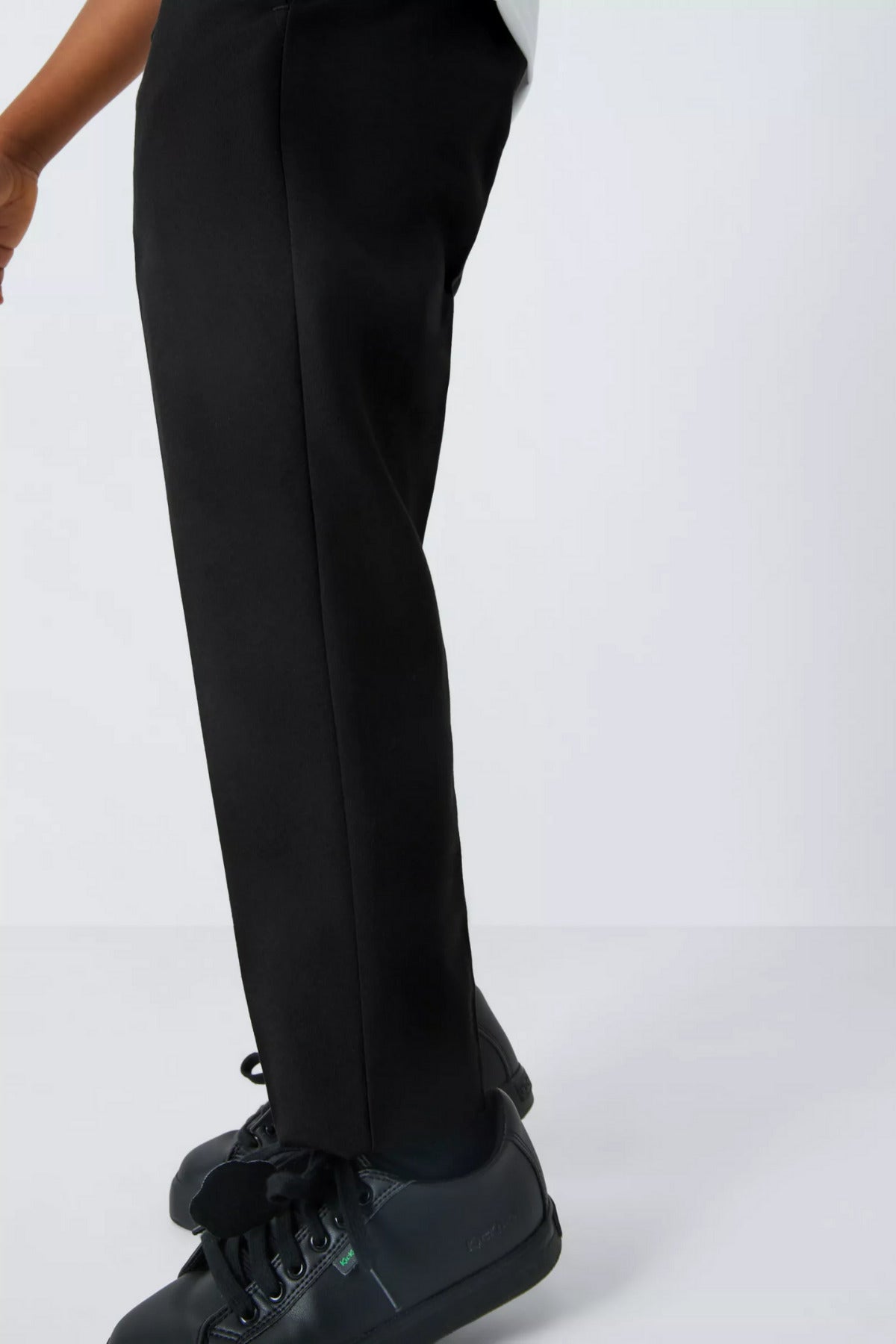 Çocuk Baskısız Düz Rahat Kesim Likrasız Füme Kumaş İ̇lkokul Okul Pantolonu - Füme - 3