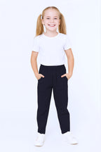 Çocuk Eşofman Belli Likralı Klasik İ̇lkokul Ortaokul Pantolonu - Lacivert - 1
