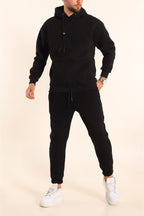 Erkek Eşofman Takımı Siyah Jogger - Siyah - 4