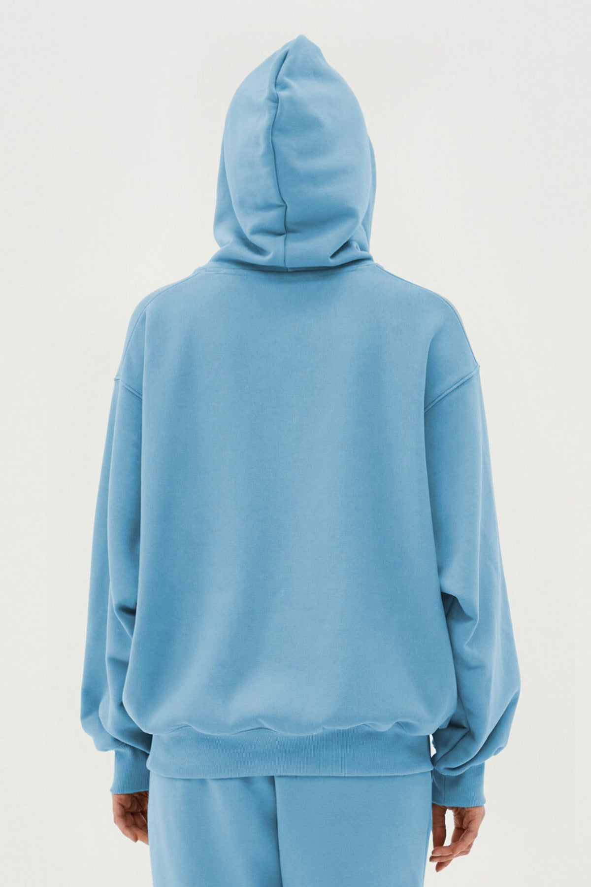 Unisex 3 İ̇pli̇k Şardonlu Oversi̇ze Çi̇ftleri̇n Kullanimina Uygun Eşofman Takimi (tekli̇) - Bebe Mavisi - 3