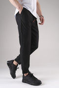 Erkek Duble Paça Jogger Pantolon - Siyah - 1