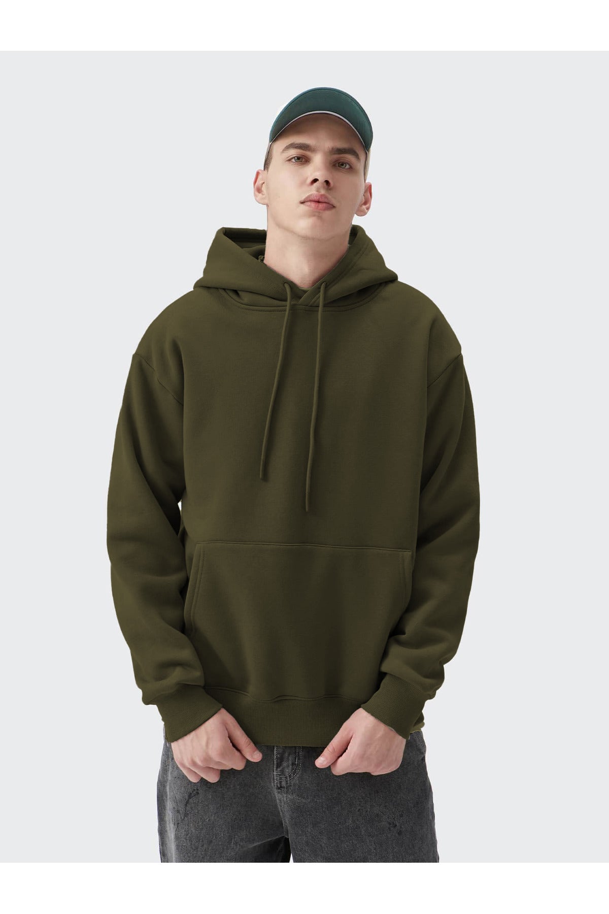 Erkek Okul Sweatshirt - Haki - 2