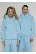 Unisex 3 İ̇pli̇k Şardonlu Çi̇ftleri̇n Kullanimina Uygun Eşofman Takimi (tekli̇) - Bebe Mavi - 1