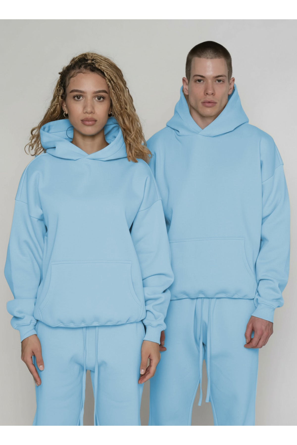Unisex 3 İ̇pli̇k Şardonlu Çi̇ftleri̇n Kullanimina Uygun Eşofman Takimi (tekli̇) - Bebe Mavi - 1