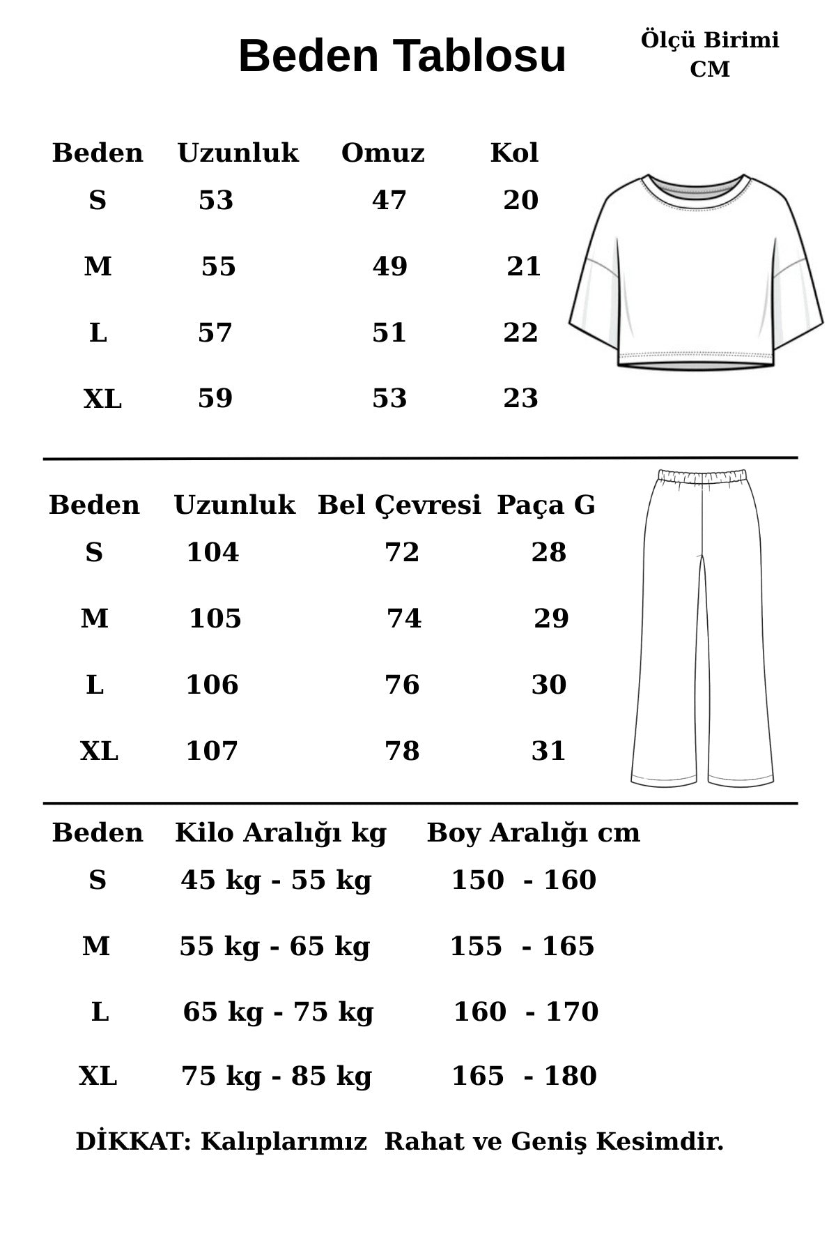Kadin 2 İ̇pli̇k Oversi̇ze Yüksek Bel Rahat Kesi̇m Bol Paça Kisa Kollu Alt-üst Takim - Yeşil - 6
