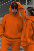 Unisex 3 İ̇pli̇k Şardonlu Oversi̇ze Çi̇ftleri̇n Kullanimina Uygun (tekli̇) - Turuncu - 1