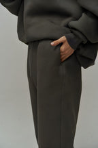 Kadin Haki̇ Bi̇si̇klet Yaka Jogger Eşofman Takimi *yeni̇ Koleksi̇yon* - Haki - 4