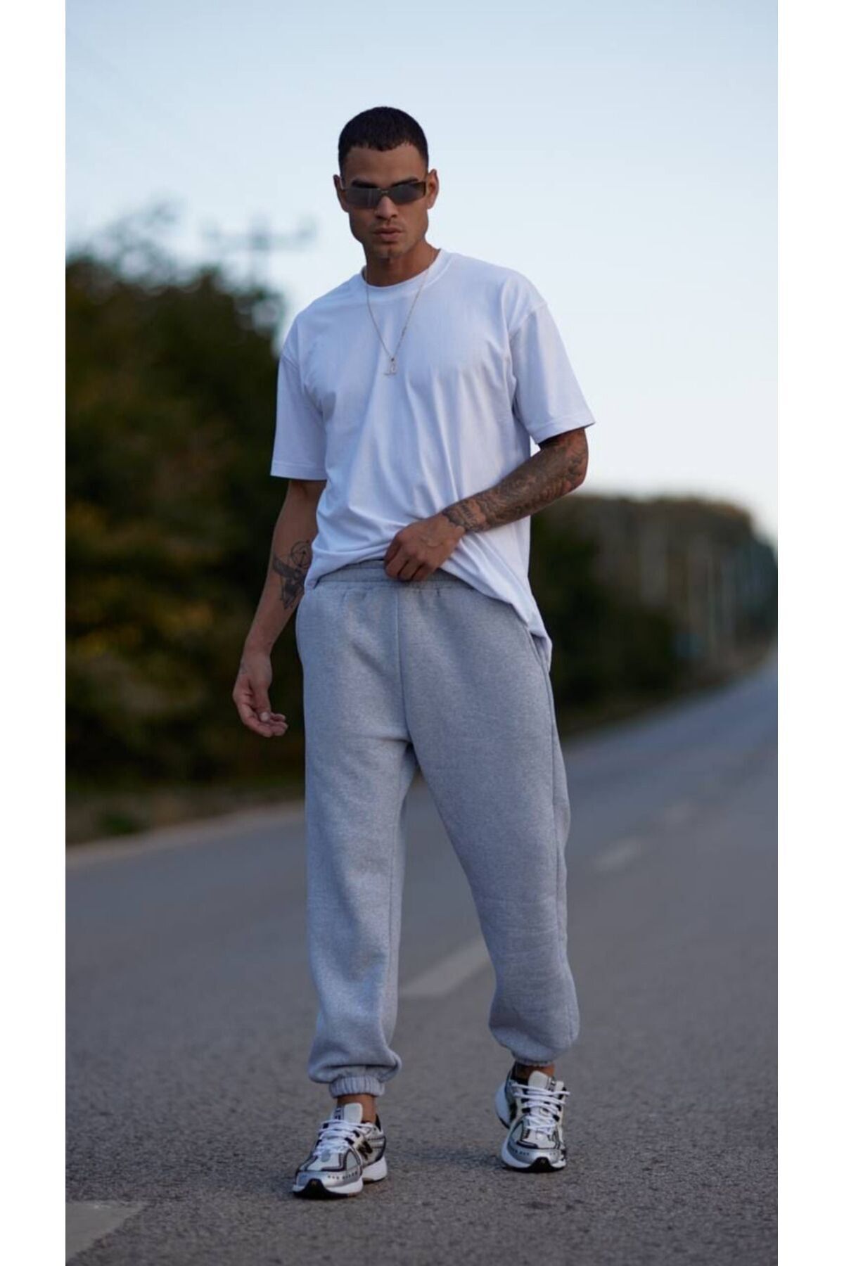 Unisex Soft Gri Ob Comfort Eşofman Altı - Gri - 6