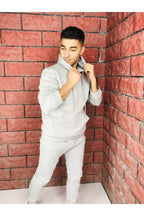 Unisex Gri Şardonlu Eşofman Takımı - Gri - 2