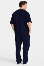 Erkek Kısa Kollu Basic Oversize Eşofman Takımı - Lacivert - 2