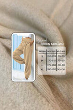 Kadın Bej Jogger Eşofman Altı Beige - Beige/Bej - 5