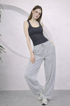 Kadin Fi̇ti̇lli̇ Kalin Askili Esnek Body Atlet - Antasit Melanj - 3