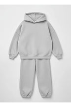 Unisex Anne Baba Çocuk Kombi̇ni̇ 3 İ̇pli̇k Şardonlu Eşofman Takimi - Grimelanj - 2