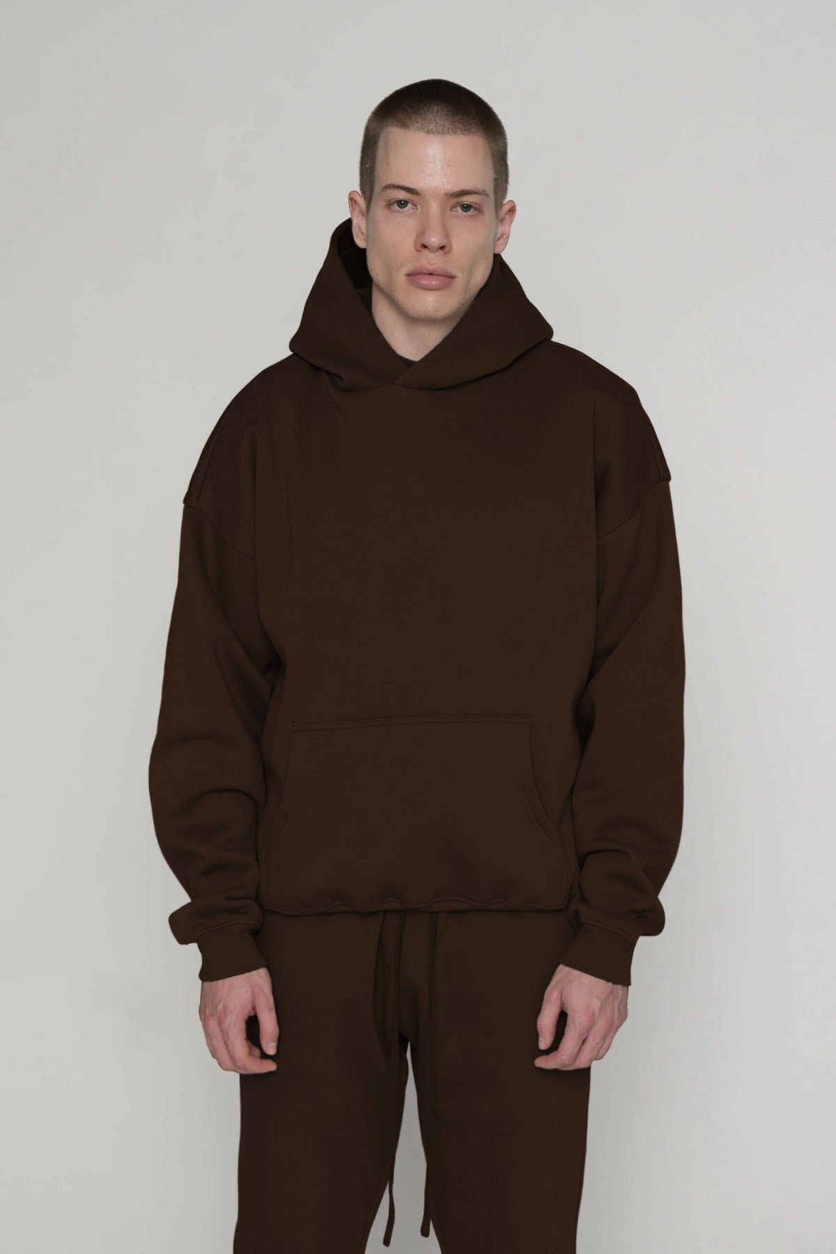 Unisex 3 İ̇pli̇k Şardonlu Çi̇ftleri̇n Kullanimina Uygun Eşofman Takimi (tekli̇) - Kahverengi - 3