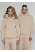 Unisex 3 İ̇pli̇k Şardonlu Çi̇ftleri̇n Kullanimina Uygun Eşofman Takimi (tekli̇) - Bej - 1