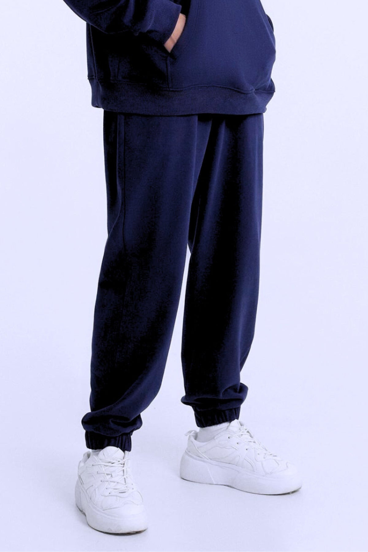 Kadın Basic Model Baskısız Günlük Eşofman Altı - Lacivert - 1