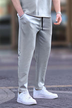 Erkek Relaxed Rahat Beli Lastikli Pijama Altı - Gri - 2