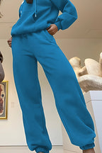 Çiftlere Özel (tekli̇) Oversize Couple Eşofman Takımı - Turkuaz - 2