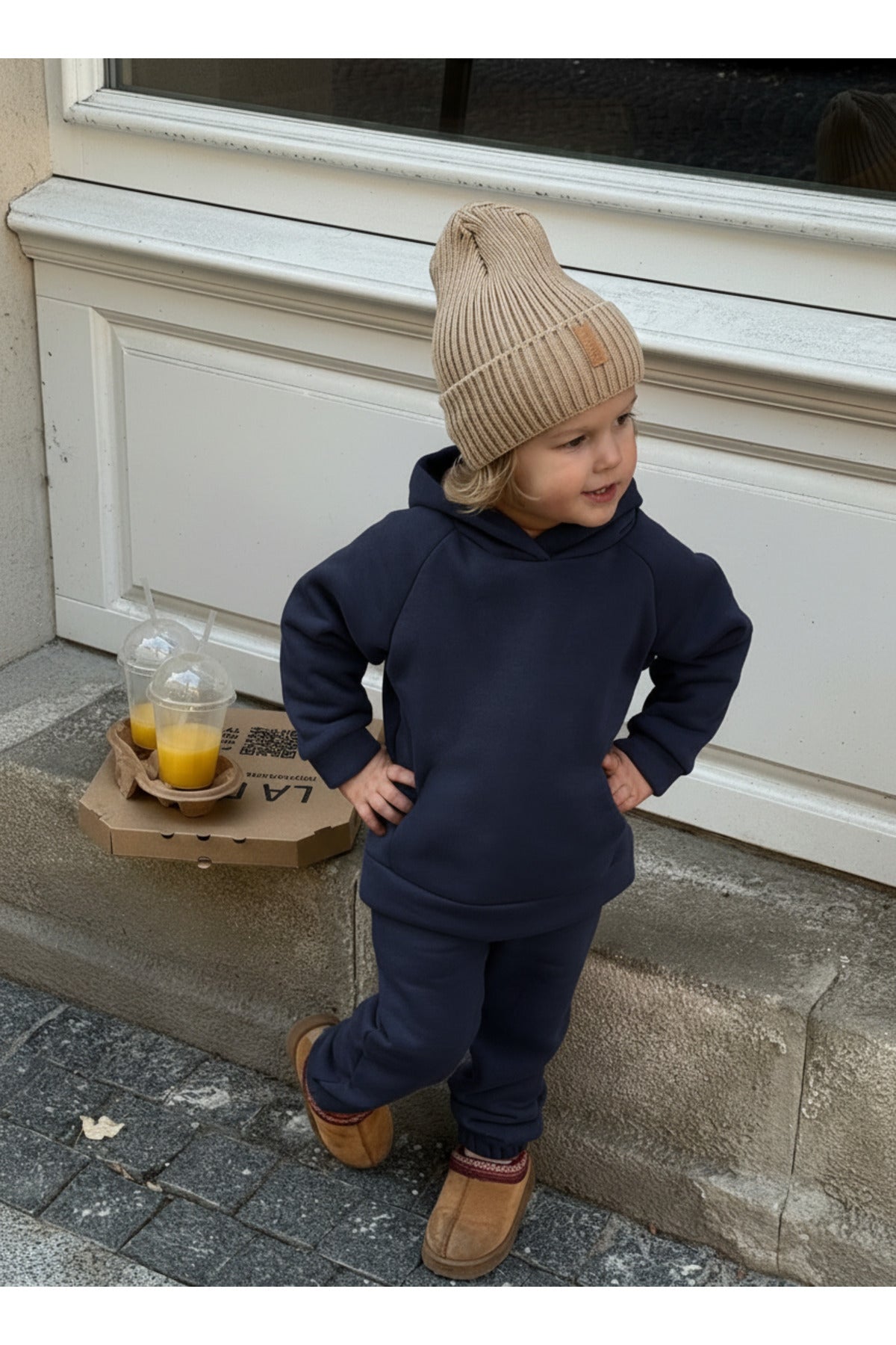 Unisex Ai̇le Kombi̇ni̇ Eşofman Takimi (tekli̇) - Lacivert - 3