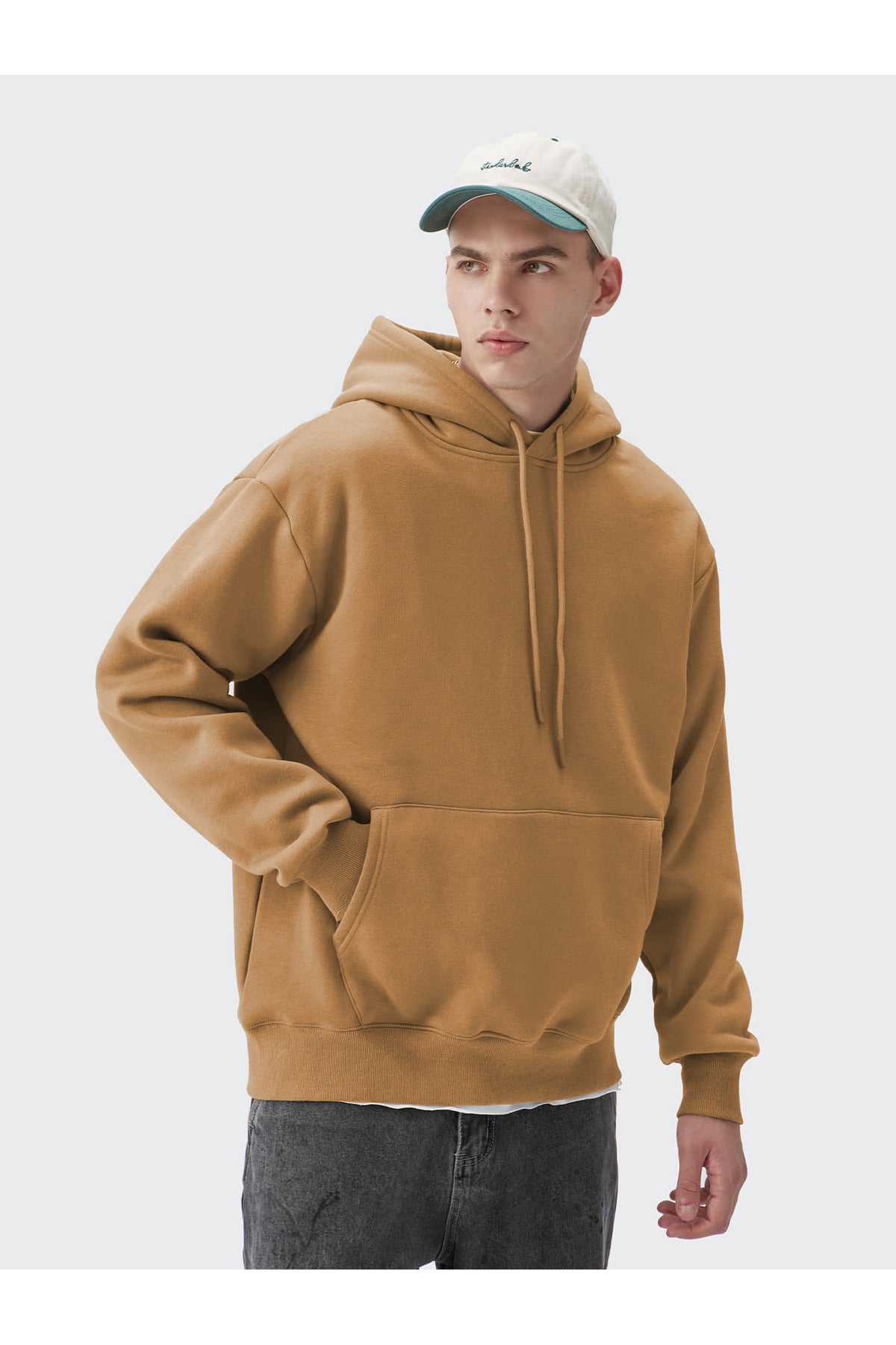 Erkek Okul Sweatshirt - Vizon - 1