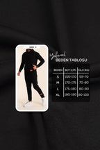 Erkek Eşofman Takımı Siyah Jogger - Siyah - 6