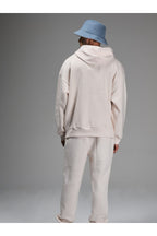 Erkek 3 İ̇pli̇k İ̇çi̇ Pamuklu Kalin Jogger Eşofman Takimi - Beyaz - 4