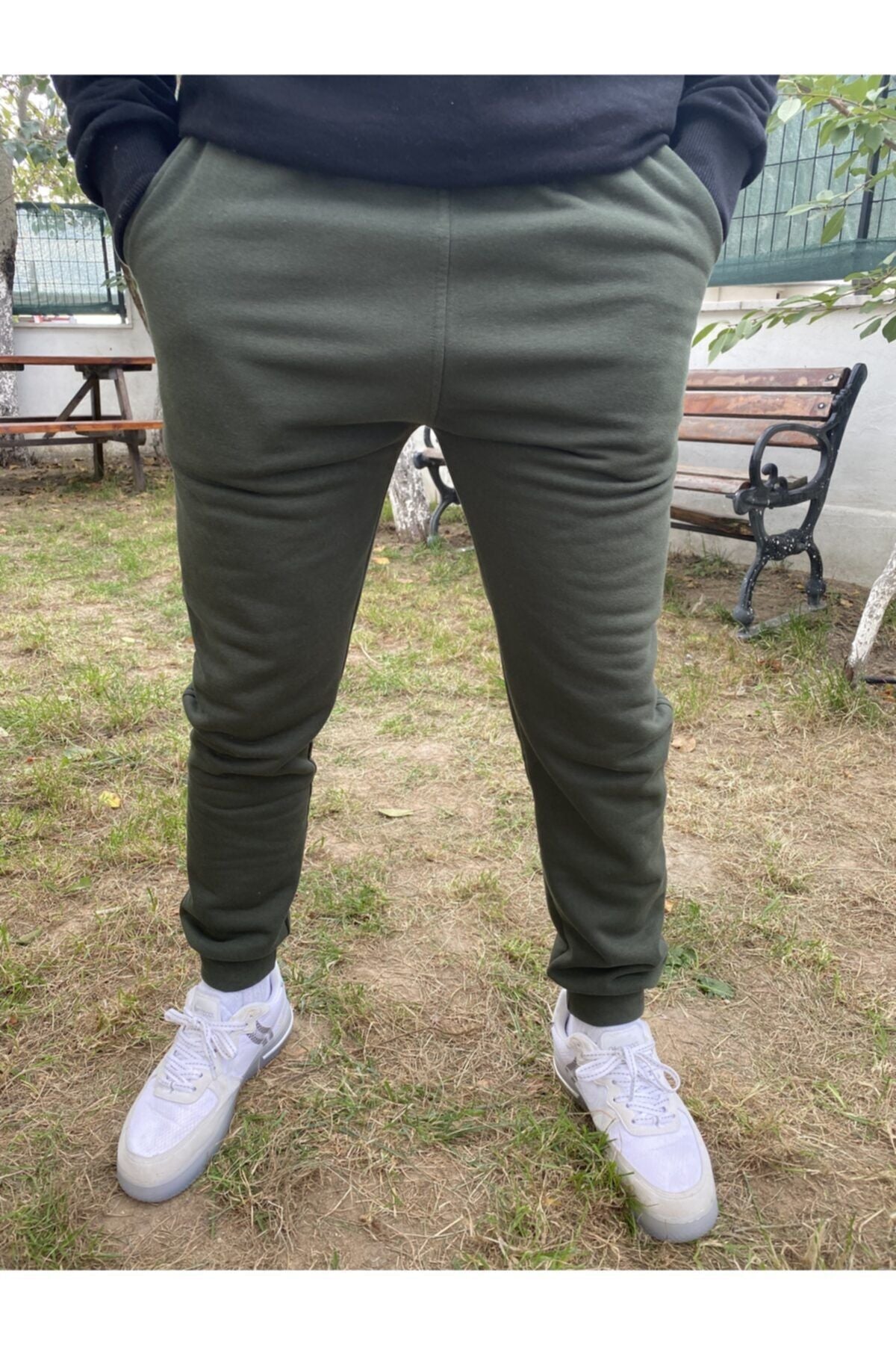 Unisex Haki Yeşil Ob Comfort Eşofman Altı - Haki - 2