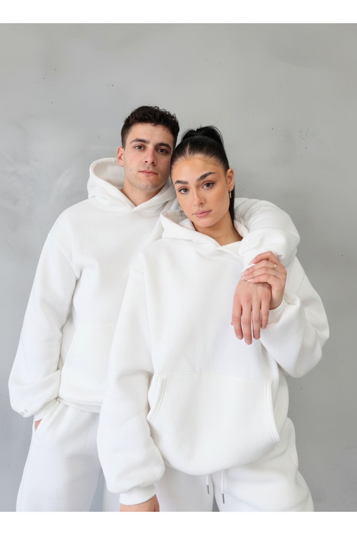 Unisex Çi̇ftleri̇n Kullanimina Uygun 3 İ̇pli̇k Eşofman Takimi (tekli̇) - Beyaz - 3