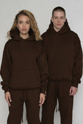 Unisex 3 İ̇pli̇k Şardonlu Çi̇ftleri̇n Kullanimina Uygun Eşofman Takimi (tekli̇) - Kahverengi - 1