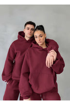 Unisex Çi̇ftleri̇n Kullanimina Uygun 3 İ̇pli̇k Eşofman Takimi (tekli̇) - Bordo - 3