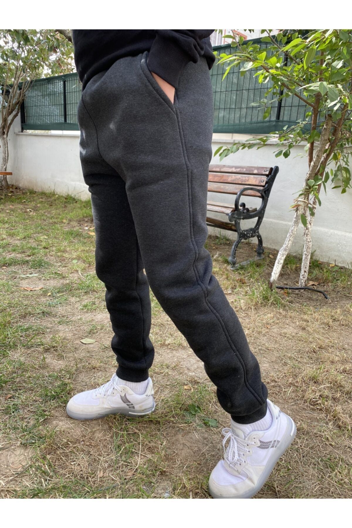 Unisex Füme Ob Comfort Eşofman Altı - FÜME - 3