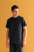 Erkek Oversize Comfort Kısa Kollu T-shirt - ANTRASİT - 1