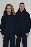 Unisex 3 İ̇pli̇k Şardonlu Çi̇ftleri̇n Kullanimina Uygun Eşofman Takimi (tekli̇) - Lacivert - 1